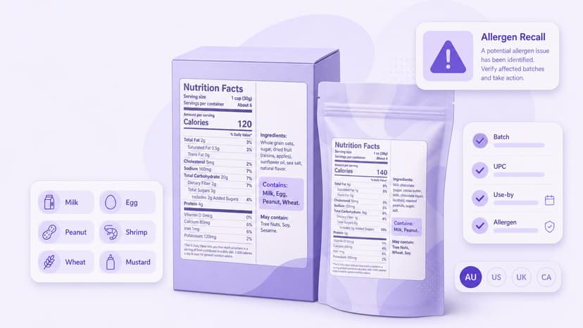 Undeclared Allergen Recalls in 2026: What Families Should Check in Australia, US, UK & Canada