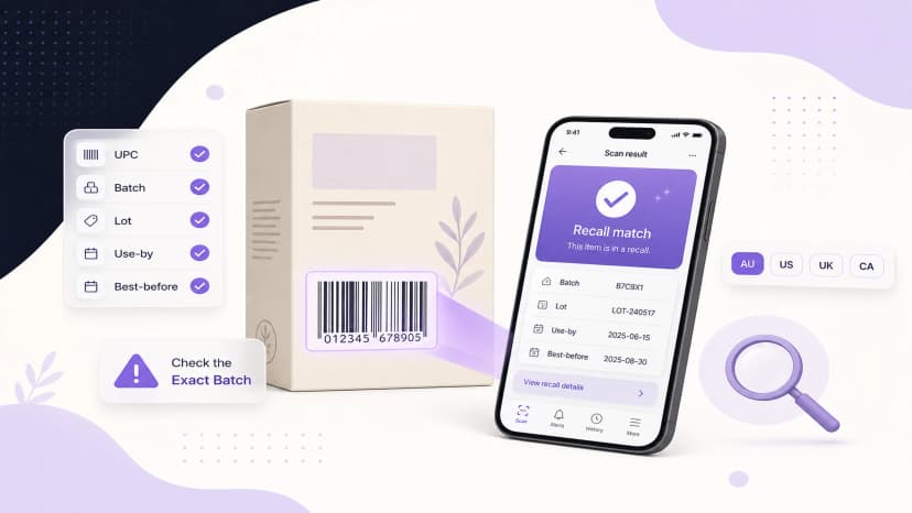 How to Check a Food Recall by Batch Code, Barcode, Lot Number and Date Marking